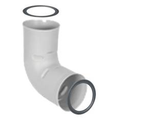 AERAULIQA 90°-os könyök DN75/63mm