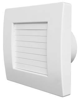 Aerauliqa QA-100HT BB ventilátor automata előlapzárással, utószellőztető és páraérzékelő funkcióval